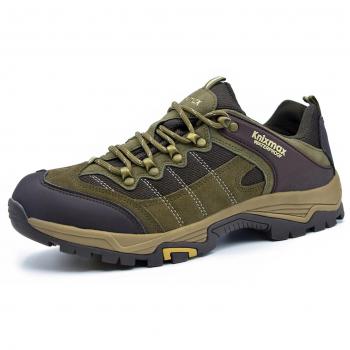 Knixmax Trekking-Sneaker Herren – wasserabweisende Wanderschuhe, 41–46, Braun & Blau