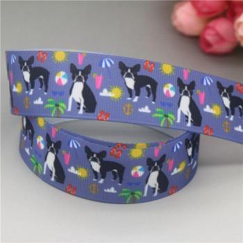Dog Design Grosgrain Ribbon 7/8 x 5 Yards