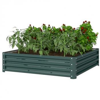 Jardinería Urbana: Jardinera Elevada Verde 120x120x30cm