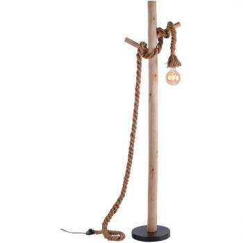 JUST LIGHT Stehlampe ROPE, ohne Leuchtmittel, Schalter, Fußschalter