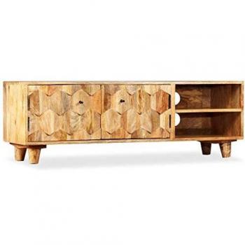Mango Wood TV Cabinet 118x35x40 cm