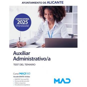 Auxiliar administrativo/a.Test del tem.