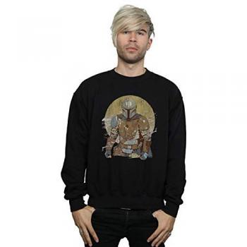 Star Wars Herren-Sweatshirt „Der Mandalorianer Distressed Warrior“