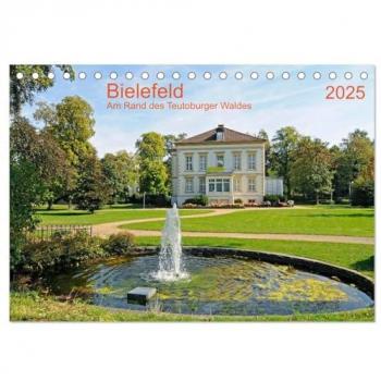 Bielefeld Am Rand des Teutoburger Waldes (Tischkalender 2025 DIN A5 quer) CALVENDO Monatskalender