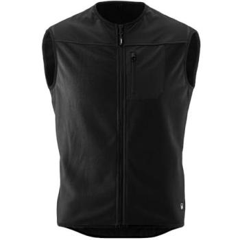 Adventure Vest Fleece (GONSO) – Unisex Radweste in Schwarz, 95 % Polyester (Recycelt