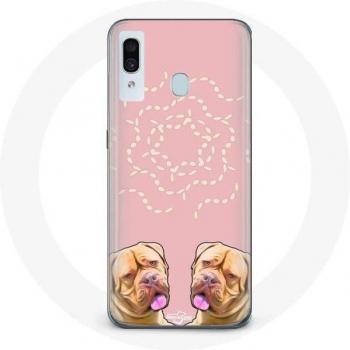 Funda Dogo de Burdeos para Samsung Galaxy A20e con diseño simétrico