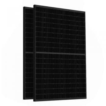 Offgridtec Solaranlage Solar-Direct 830W HM-800, 415 W, Monokristallin, Schukosteckdose, 5 m Anschlusskabel und Montageset für Flachdach