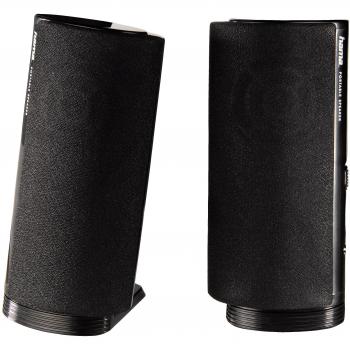 Hama E 80 kompakter Multimedia‑Lautsprecher – 3,5 mm & USB