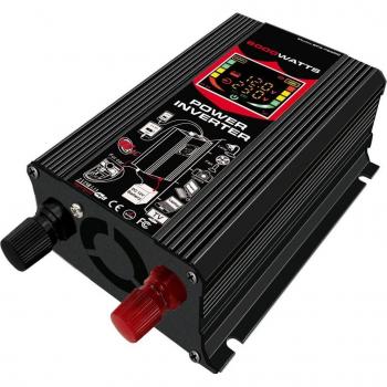 6000W 12V to 220V/110V Smart Display Inverter with Dual USB Ports
