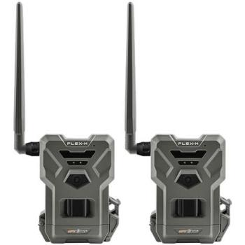 Spypoint FLEX‑M 2‑Pack Wildlife Camera, 28 MP, Audio, 4G GSM, Grey‑Green (Matt)