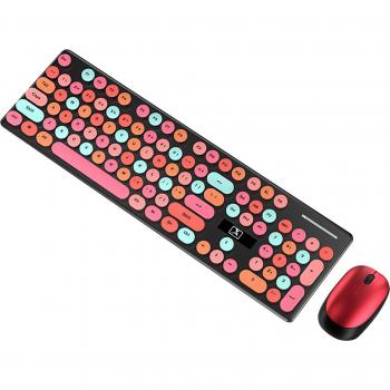 N620 2.4G Bluetooth Keyboard + Mouse Set – Number Pad, Punk Keycaps, PC/Mute Switch, Home & Game Ready