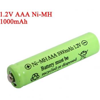 Batterie rechargeable AAA 1,2 V Ni‑MH 1000 mAh – télécommande voiture jouet
