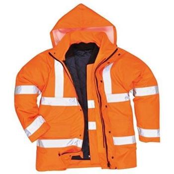 Hi-Vis Class 3 Oxford Weave 300D 4-in-1 Small Traffic Jacket in Orange S