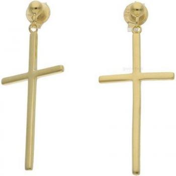 JuwelmaLux Gold‑ und Silberplattiertes Kreuzohrring‑Set (JL51‑06‑0047)