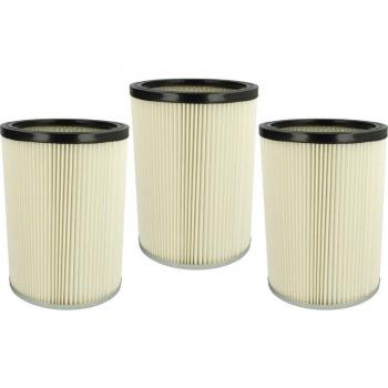 Kärcher 3× Wet & Dry Filter Replacement Pack – White Paper/Plastic Cartridges (6.904‑048.0)