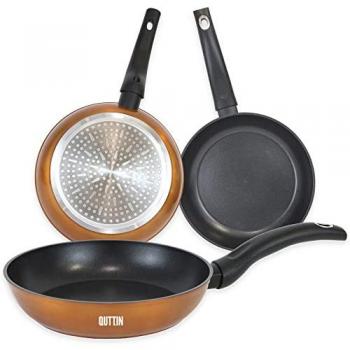 Quttin Sartén 22cm Antiadherente Foodie con Mango Ergonómico