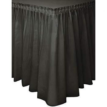 Tavolo-Scarpone: Gonna di Legno 37x4,3m Nero