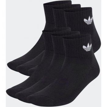 Adidas Originals Mid Ankle 6er Pack, Schwarz Herren