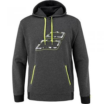 Sudadera de Tenis Babolat Aero con Capucha Negra y Gris para Hombre