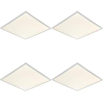 PrismGuard 40W Wall‑Mounted Panels – Pack of 4, Cool White Light, White Finish