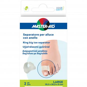 Master Aid Foot Care Separatore Alluce In Gel Con Anello Misura Large 2 Pezzi
