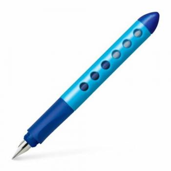 Faber-Castell Schreiblernfüller für Linkshänder mit Feder L und 6 Patronen