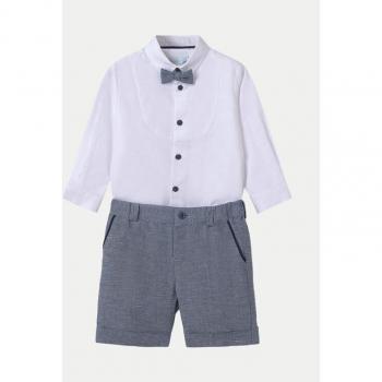 Abel & Lula Dunkelblaues Hemd und Shorts Set