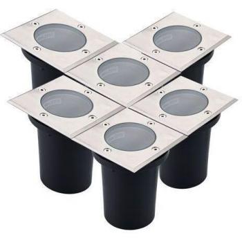 Canyon Light 6x Inox 304 GU10 Quadro