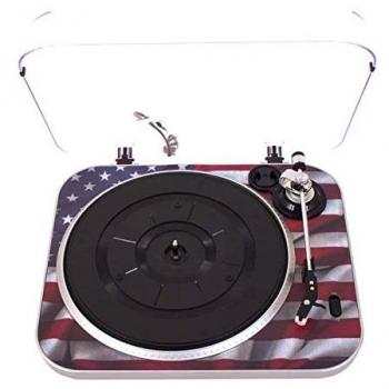 Platine Tourne-disques TD120 à trois vitesses avec motif USA