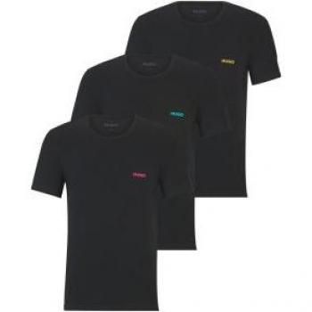 Triple Pack Hugo Negro – Camisetas Hombre Manga Corta (S)