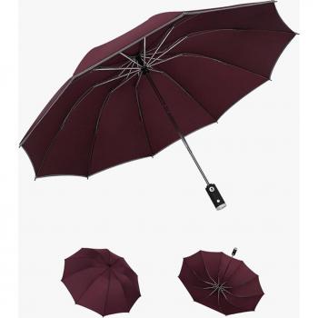 Folding Sun Umbrella with LED Light