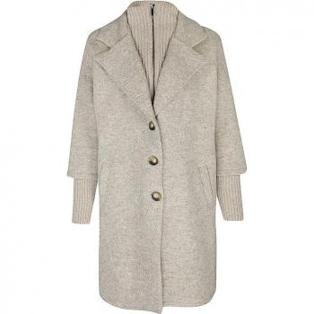 Stapf Aniela Wollmantel Relaxed Fit Beige Größe XL
