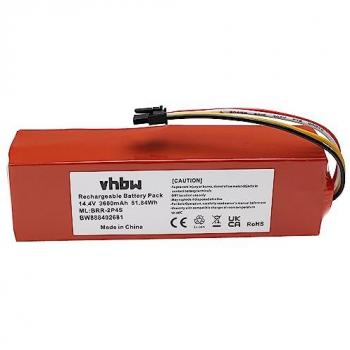 Vhbw Li-Ion Battery for Xiaomi Roborock S7 MaxV, S7 Max Ultra Q100TSC, S7 Max Home Cleaner (3600 mAh, 14.4V)