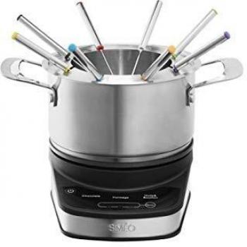 Fondue électrique inox 1,2 L pour 8 personnes Simeo