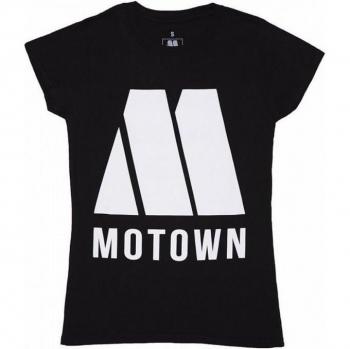 T-Shirt in Cotone con Logo Motown Records per Donna M