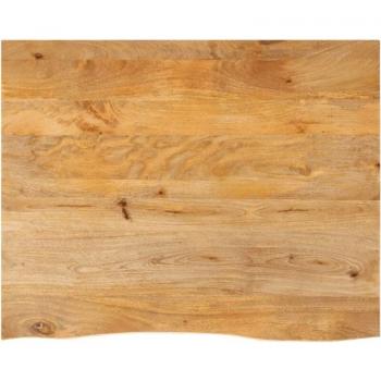 Tablero 90x80cm en Madera Maciza Mango con Borde Natural