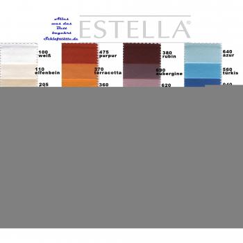 ESTELLA Spannbetttuch Zwirnjersey | Verde | 200x200 cm | trocknerfest und bügelfrei