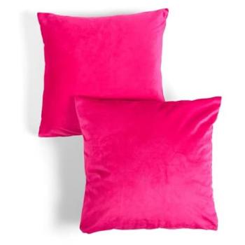 OHS Bright Pink Velvet Pillowcases – Two Pack, 45cm Each