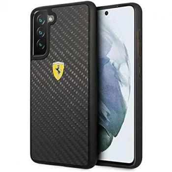 Funda protectora Ferrari S21 FE G990 de carbono negro