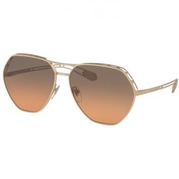 Bvlgari 0BV6098, Gafas de Sol para Mujer, Dorado (Matte Pale Gold)