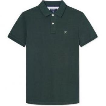 Polo Hackett De Manga Corta Slim Fit Verde con Logo
