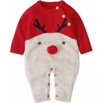 Pull Cartoon Noël Bébé Infants Barboteuse