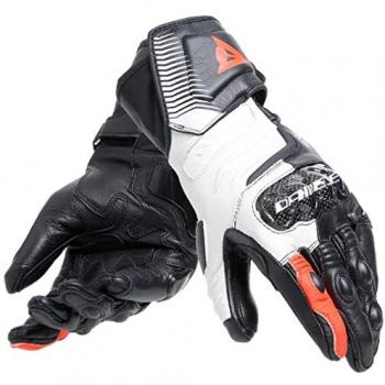 Dainese Carbon 4 Long Gants de moto pour dames Noir Blanc Rouge taille : XL