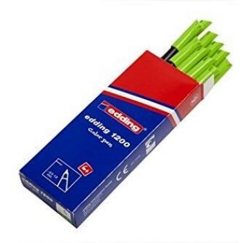 Edding Farbmarker 1200 Hellgrün (Packung mit 10)