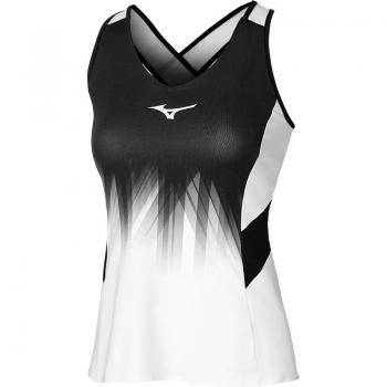 Mizuno Top Corto con Patrón Imprimido