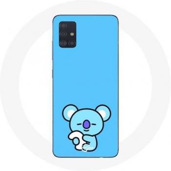 Coque Samsung Galaxy A51 5G BT21 Koya RM Bleu