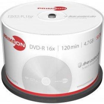 Primeon DVD-R 4.7 GB 16X Cakebox (50 Discos)