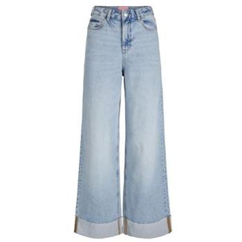 Jack & Jones Jeans A Vita Alta Tokyo, Denim Light Blue, 27, design Wide Fold Up