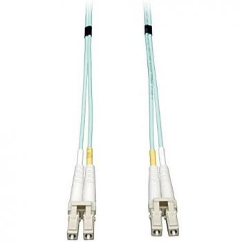 Tripp Lite 8M 10Gb Duplex Multimode 50/125 OM3 Fiber Patch Cable LC/LC Aqua