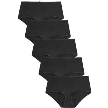 Lot de 5 Culottes Midi en Coton Noir